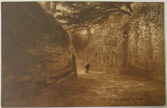 Vintage Postcard of The Drive, Warwick Castle