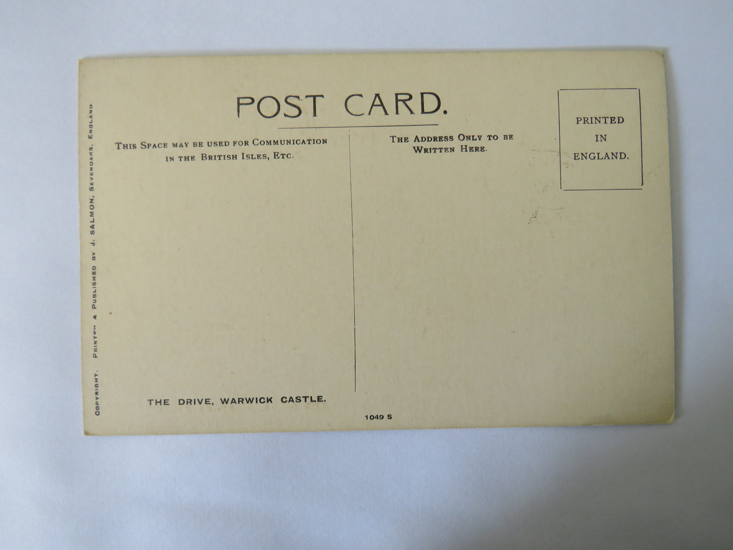 Vintage Postcard of The Drive, Warwick Castle