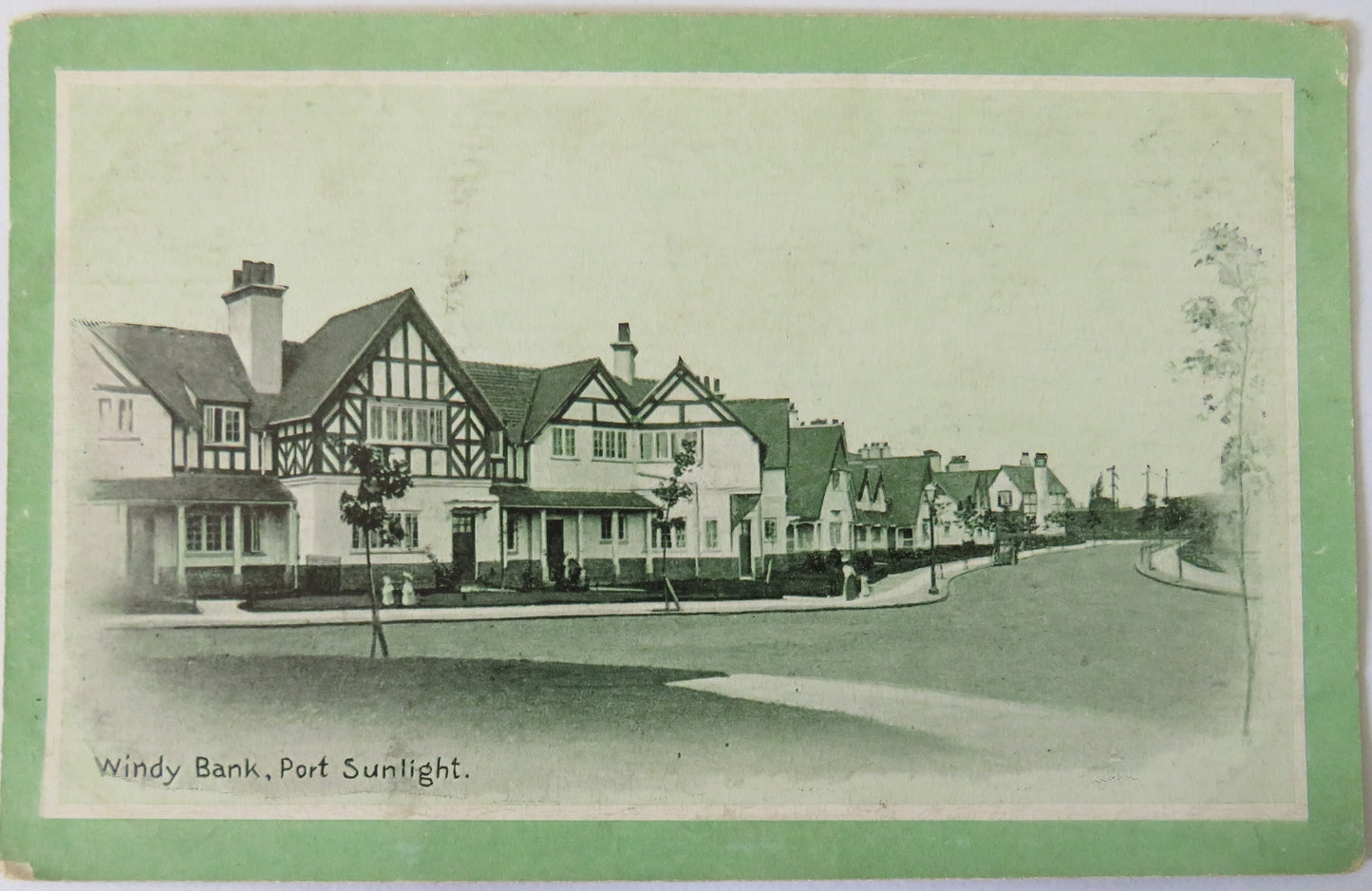 Vintage Postcard of Windy Bank, Port Sunlight