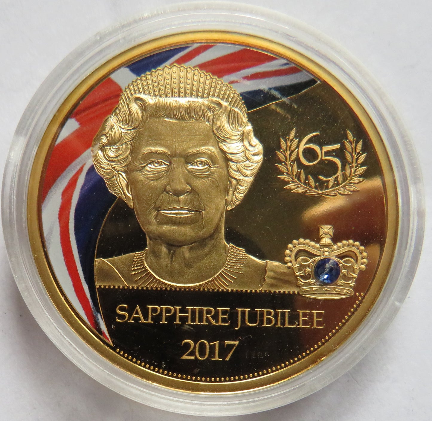 2017 Sapphire Jubilee of Queen Elizabeth Commemorative Coin