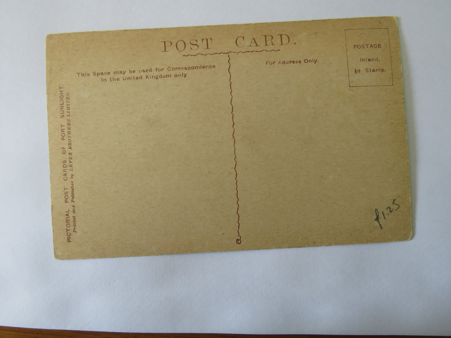 Vintage Postcard of Windy Bank, Port Sunlight