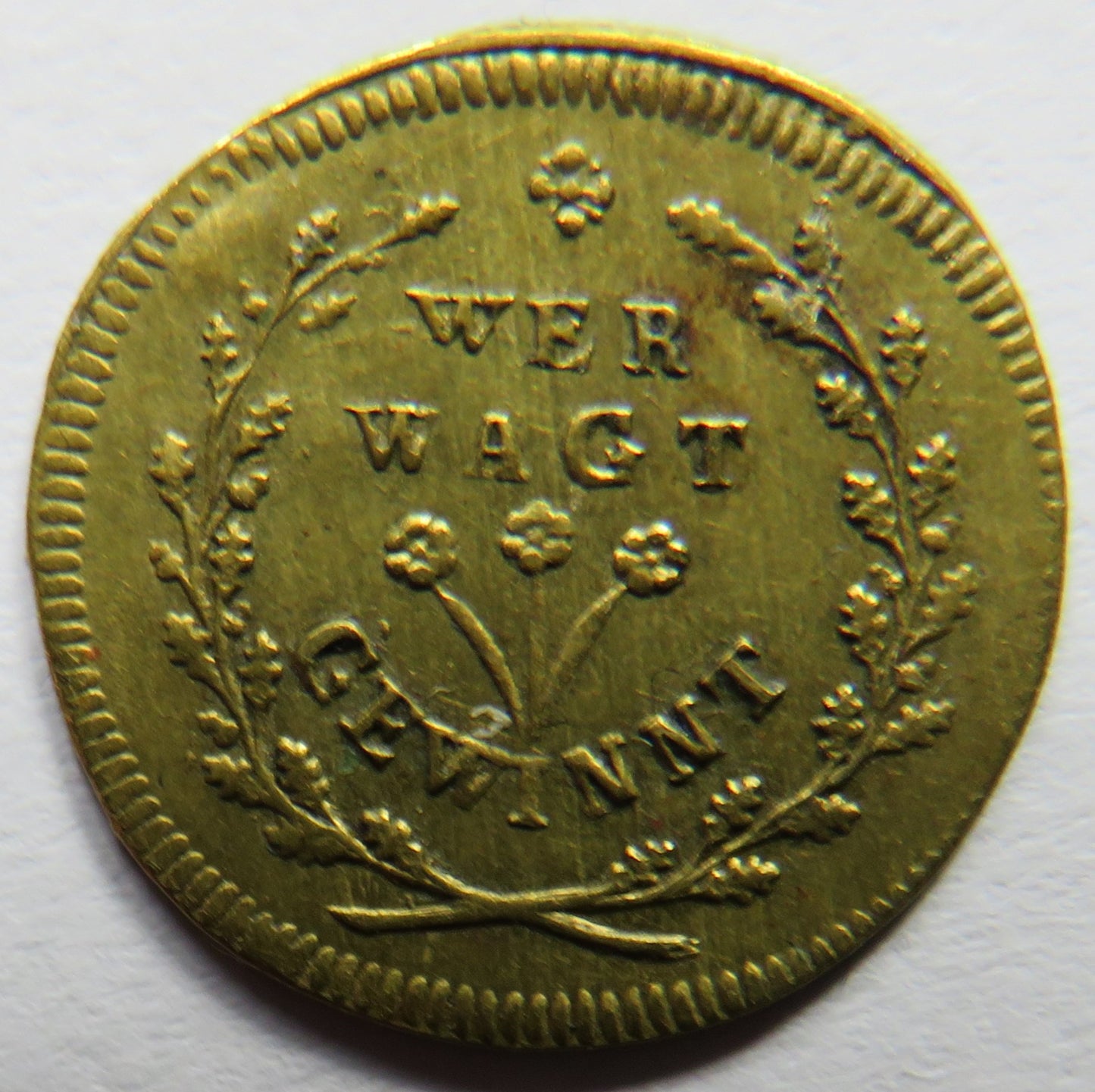 19th Germany Play Money Token Wer Wagt Gewinnt
