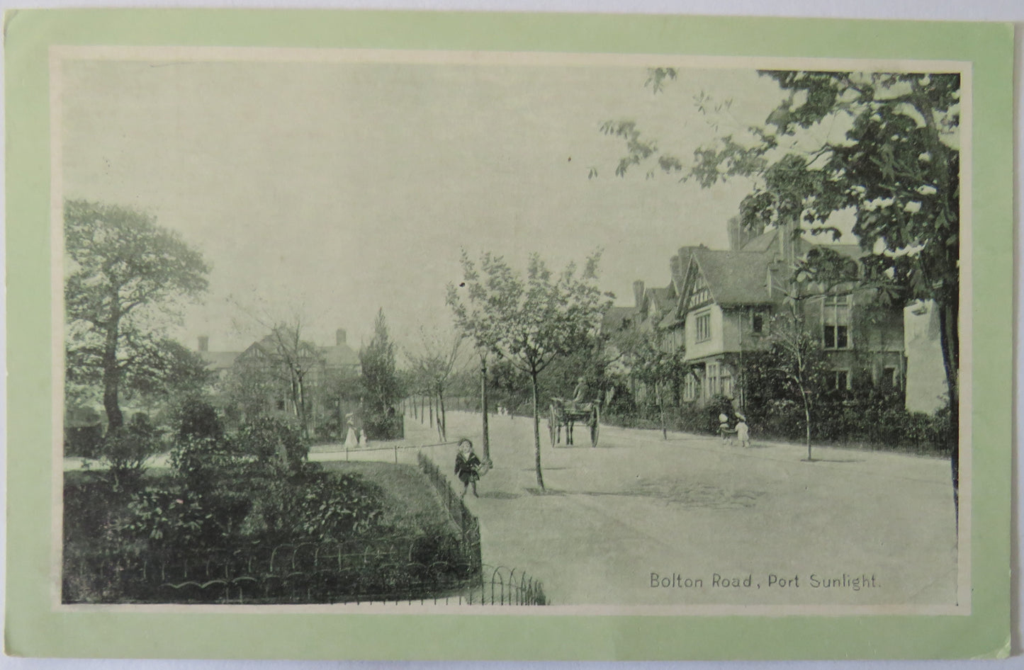 Vintage Postcard of Bolton Road, Port Sunlight