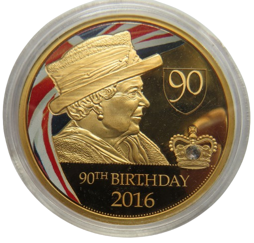 2016 90th Birthday of Queen Elizabeth Commemorative Coin