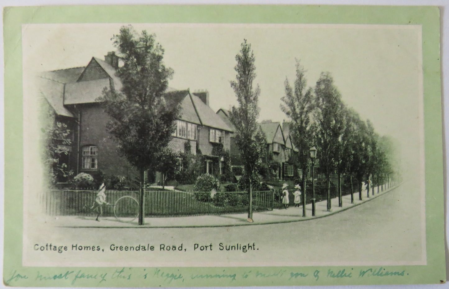 Vintage Postcard of Cottage Homes, Greendale Road, Port Sunlight, 1906