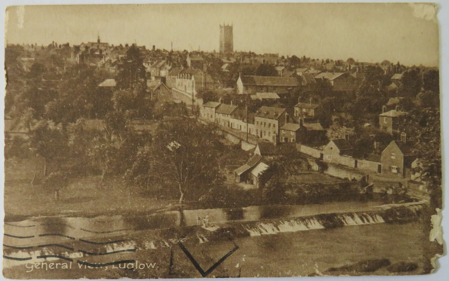 Vintage Postcard of General View, Ludlow