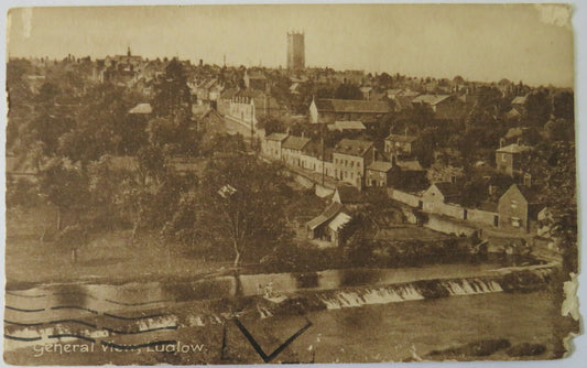 Vintage Postcard of General View, Ludlow