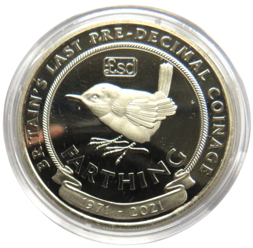 2021 Gibraltar Half Crown Commemorative Coin Britain's Last Pre-Decimal Coinage Farthing