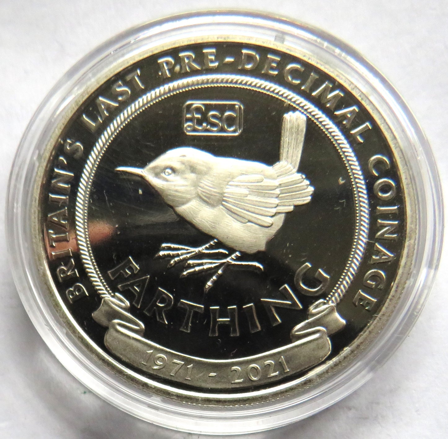 2021 Gibraltar Half Crown Commemorative Coin Britain's Last Pre-Decimal Coinage Farthing