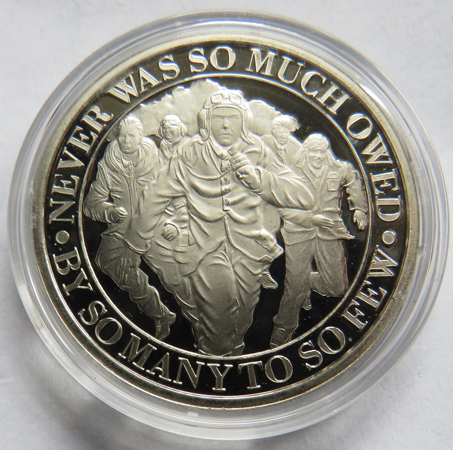 2020 Gibraltar Half Crown Commemorative Coin "Never Was So Much Owed By So Many To So Few"