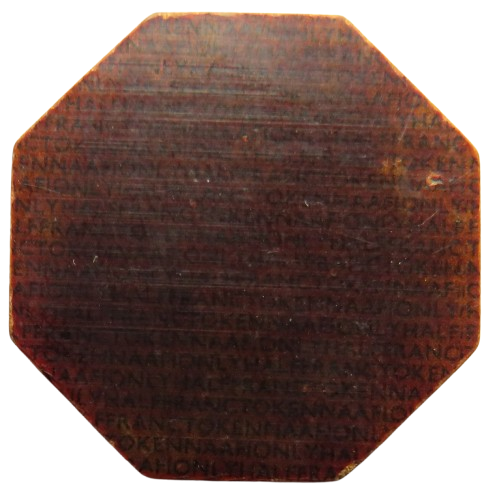 WWII NAAFI 1/2 Franc Token