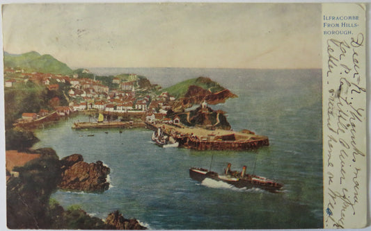 Vintage Postcard of Ilfracombe from Hillsborough