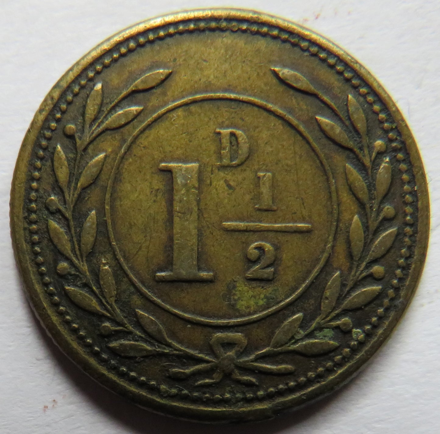 P.C.W.C. 1 & 1/2d Vintage Token