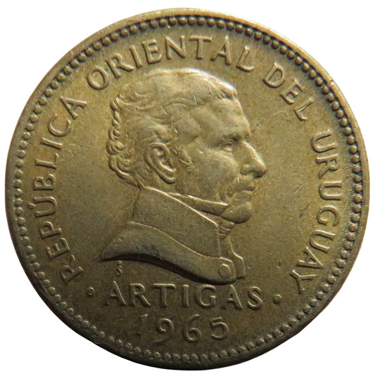 1965 Uruguay 1 Peso Coin