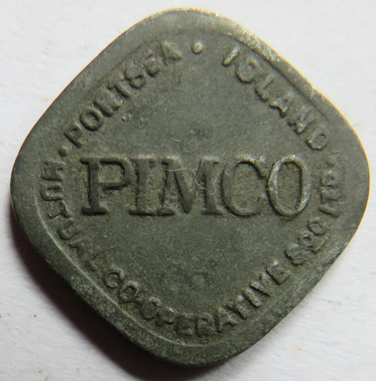 PIMCO 1 Pint Bread Vintage Token Portsea Island Mutual Co-operative Society