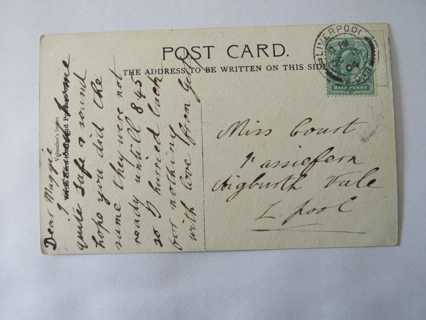 Vintage Postcard of Mill Street, Warwick, 1904