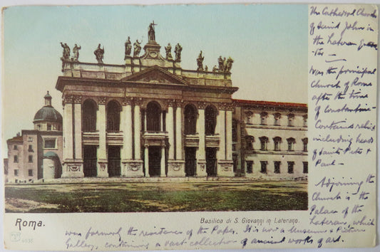 Vintage Postcard of Roma, Basilica di S. Giovanni in Laterano