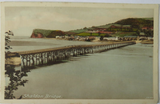 Vintage Postcard of Shaldon Bridge