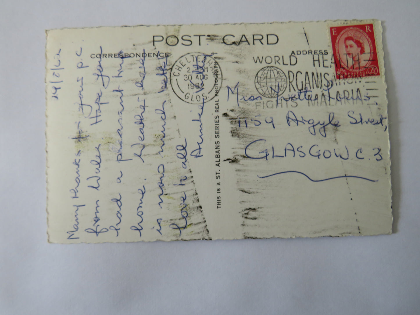 Vintage Multiview Postcard of Cheltenham, Good Luck, 1962