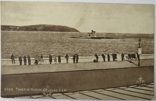 Vintage Postcard of the Tower of Refuge, Douglas, I.O.M