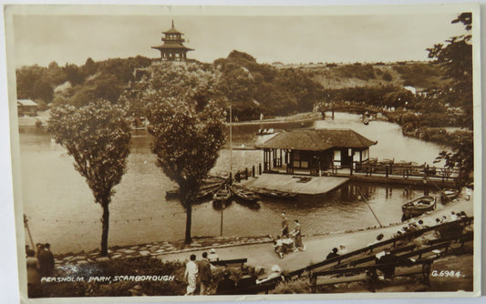 Vintage Postcard of Peasholm Park, Scarborough