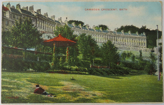 Vintage Postcard of Cambden Crescent, Bath