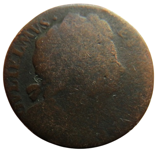 1694 William & Mary Halfpenny Coin - Great Britain