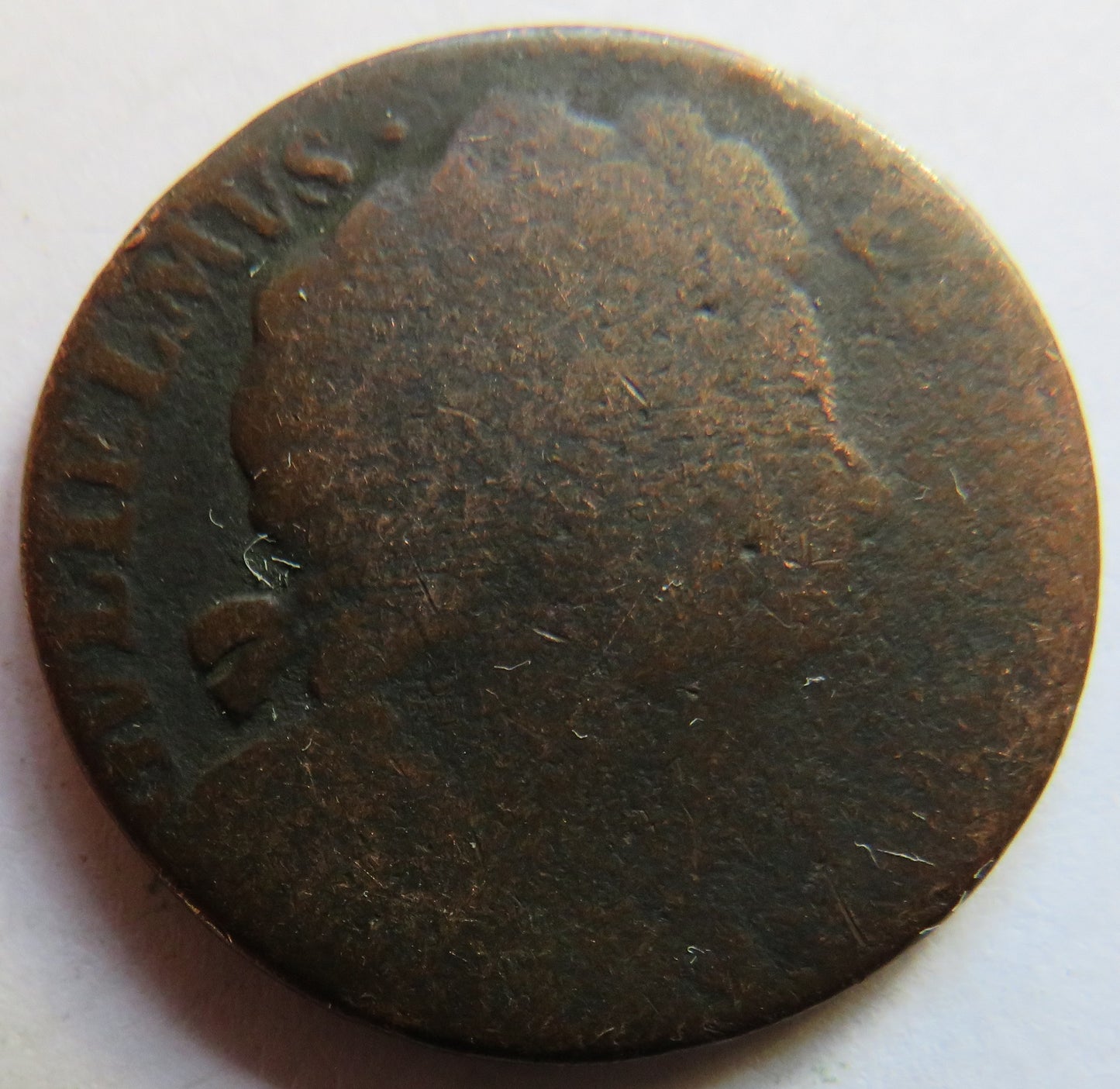 1694 William & Mary Halfpenny Coin - Great Britain