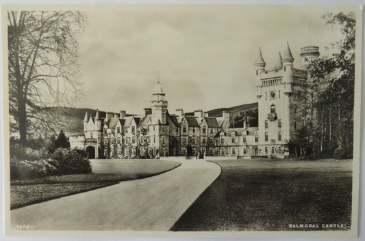 Vintage Postcard of Balmoral Castle, Greetings and Good Luck