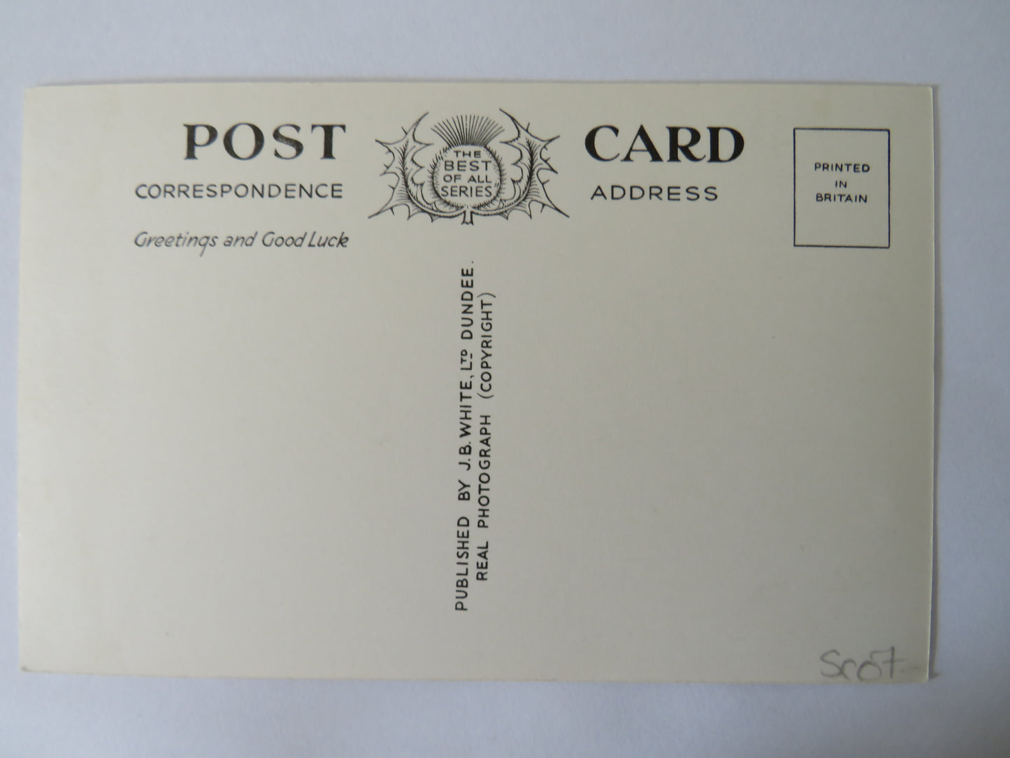 Vintage Postcard of Balmoral Castle, Greetings and Good Luck