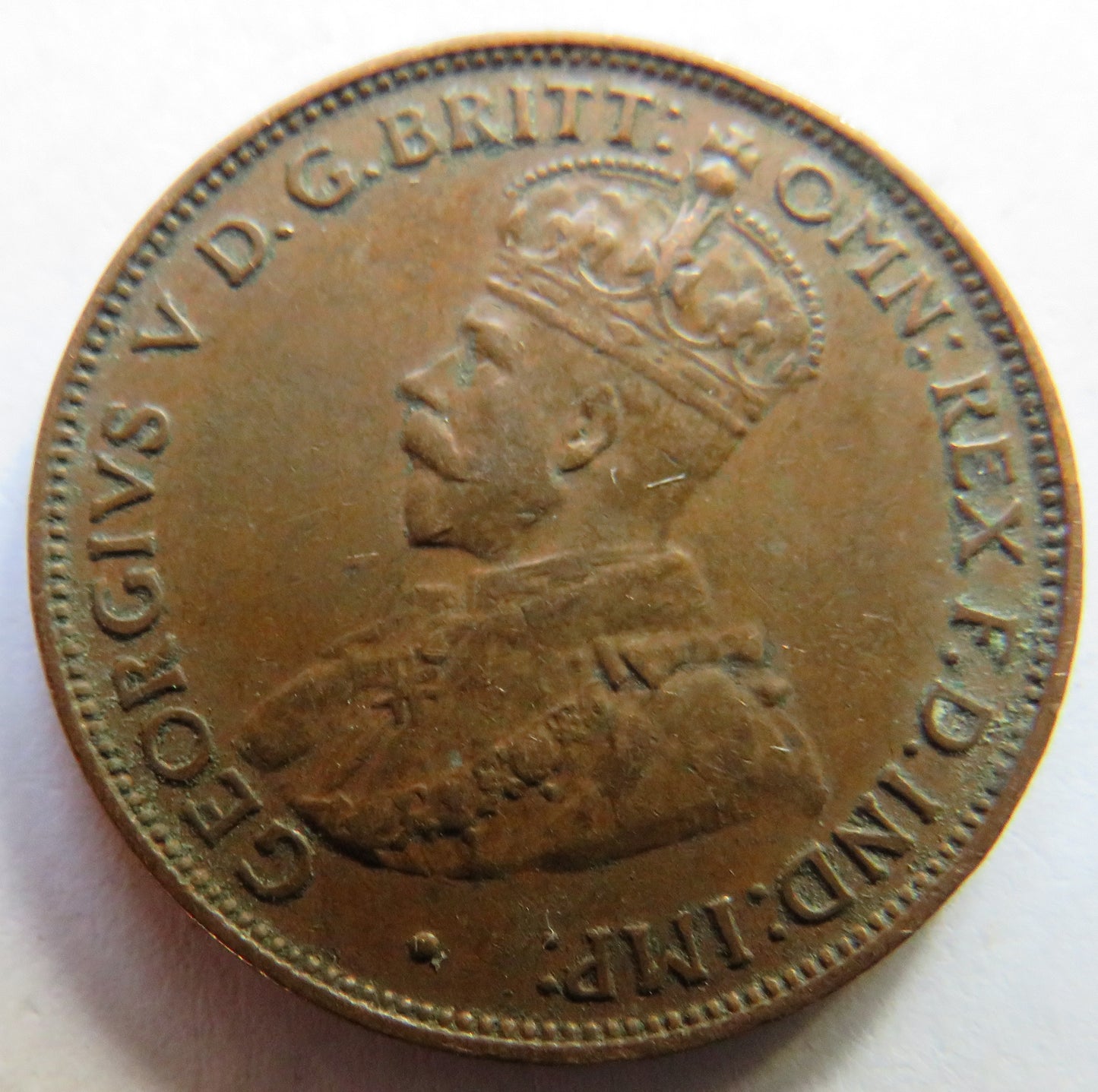 1931 King George V Australia Halfpenny Coin