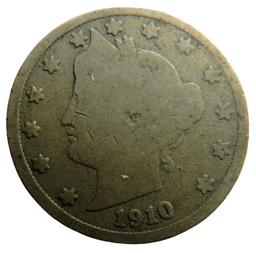 1910 USA Liberty Nickel Coin
