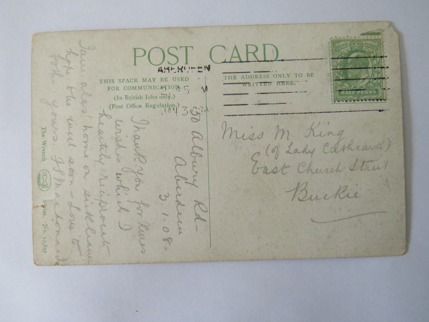 Vintage Postcard of Wishart Arch, Dundee