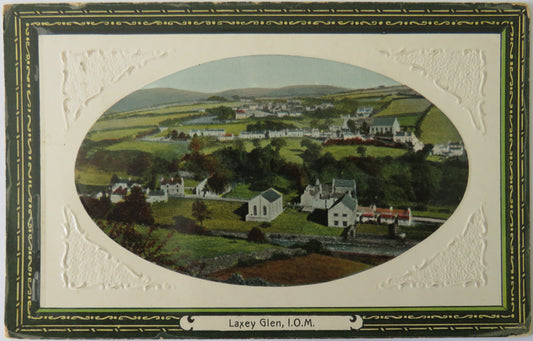 Vintage Postcard of Laxey Glen, Isle of Man, 1910