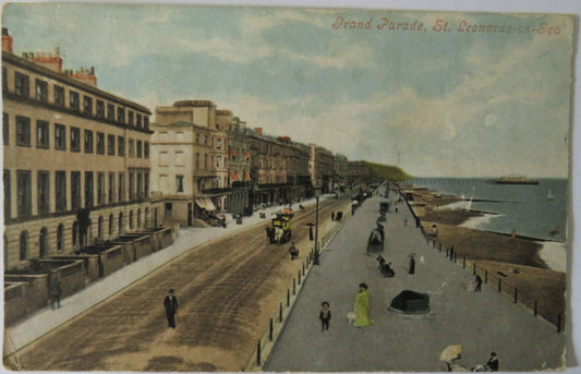 Vintage Postcard of The Grand Parade, St. Leonards-on-Sea