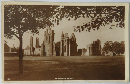 Vintage Postcard of Arbroath Abbey, 1951