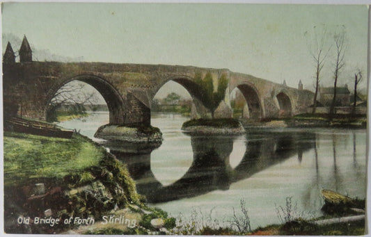 Vintage Postcard of Old Bridge of Forth, Stirling