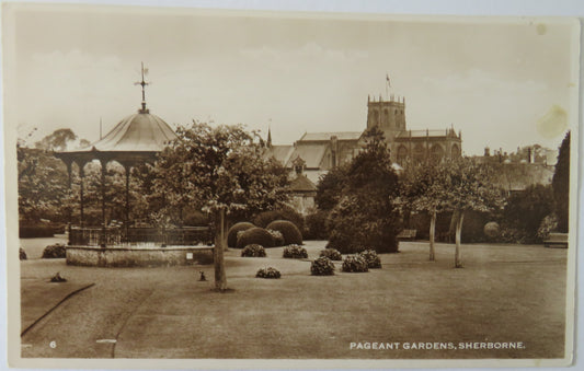 Vintage Postcard of Pageant Gardens, Sherborne, 1950