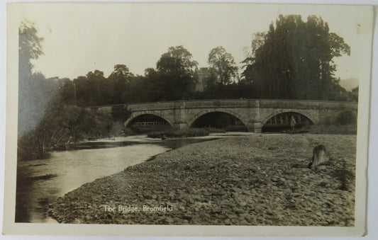 Vintage Postcard of The Bridge, Bromfield