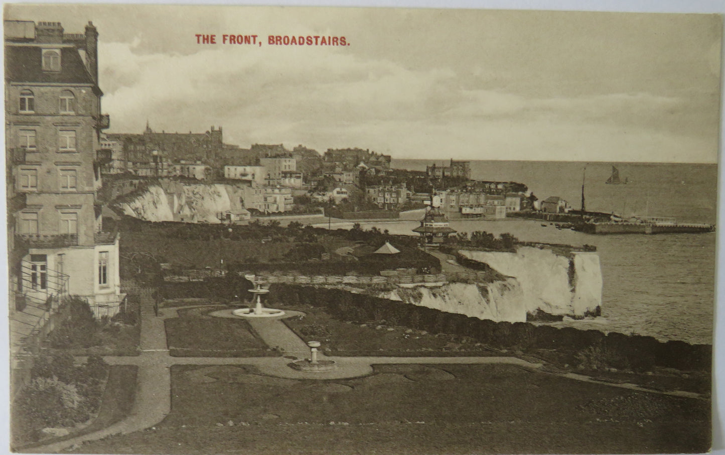 Vintage Postcard of The Front, Broadstairs