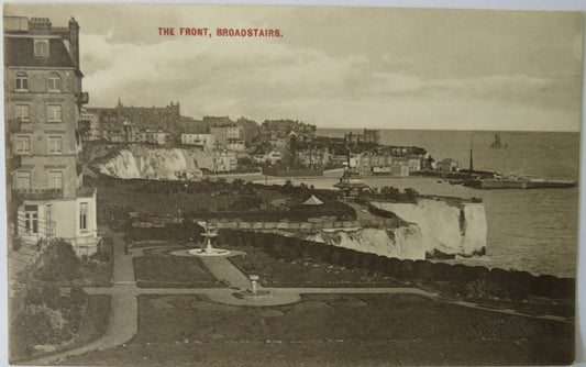 Vintage Postcard of The Front, Broadstairs