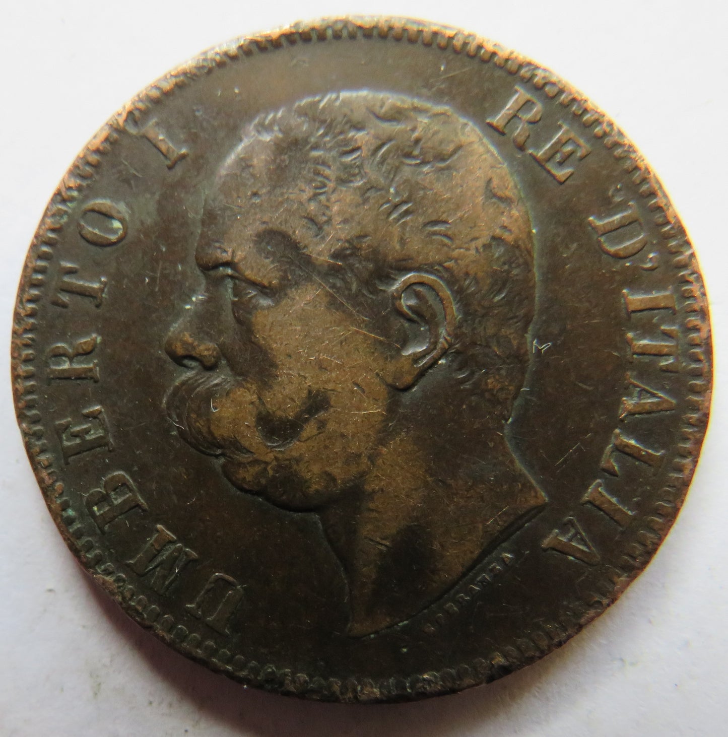 1893-B/I Italy 10 Centesimi Coin