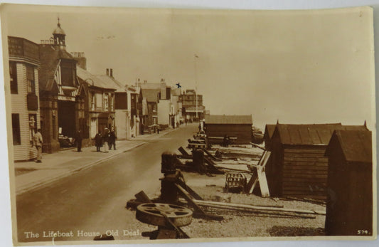 Vintage Postcard of The Lifeboat House, Old Deal