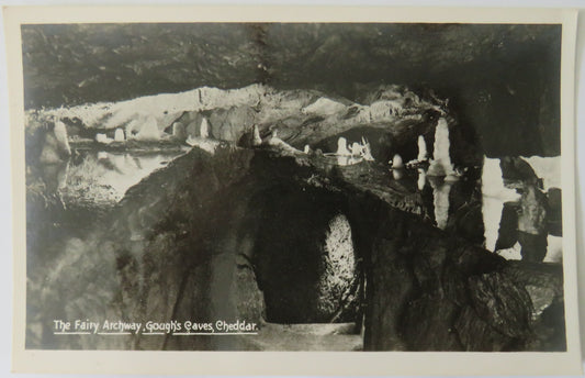 Vintage Postcard of The Fairy Archway, Gough's Caves, Cheddar