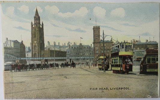 Vintage Postcard of Pier Head, Liverpool