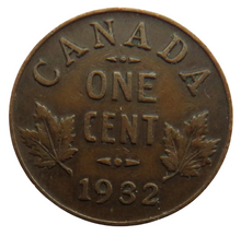 Load image into Gallery viewer, 1932 King George V Canada One Cent Coin
