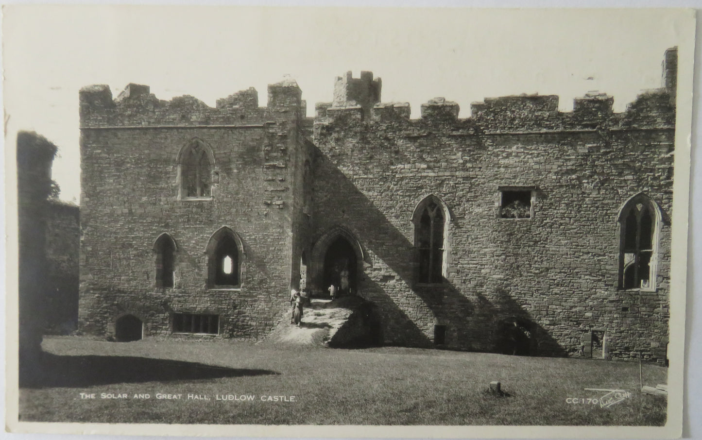 Vintage Postcard of The Solar and Great Hall, Ludlow Castle