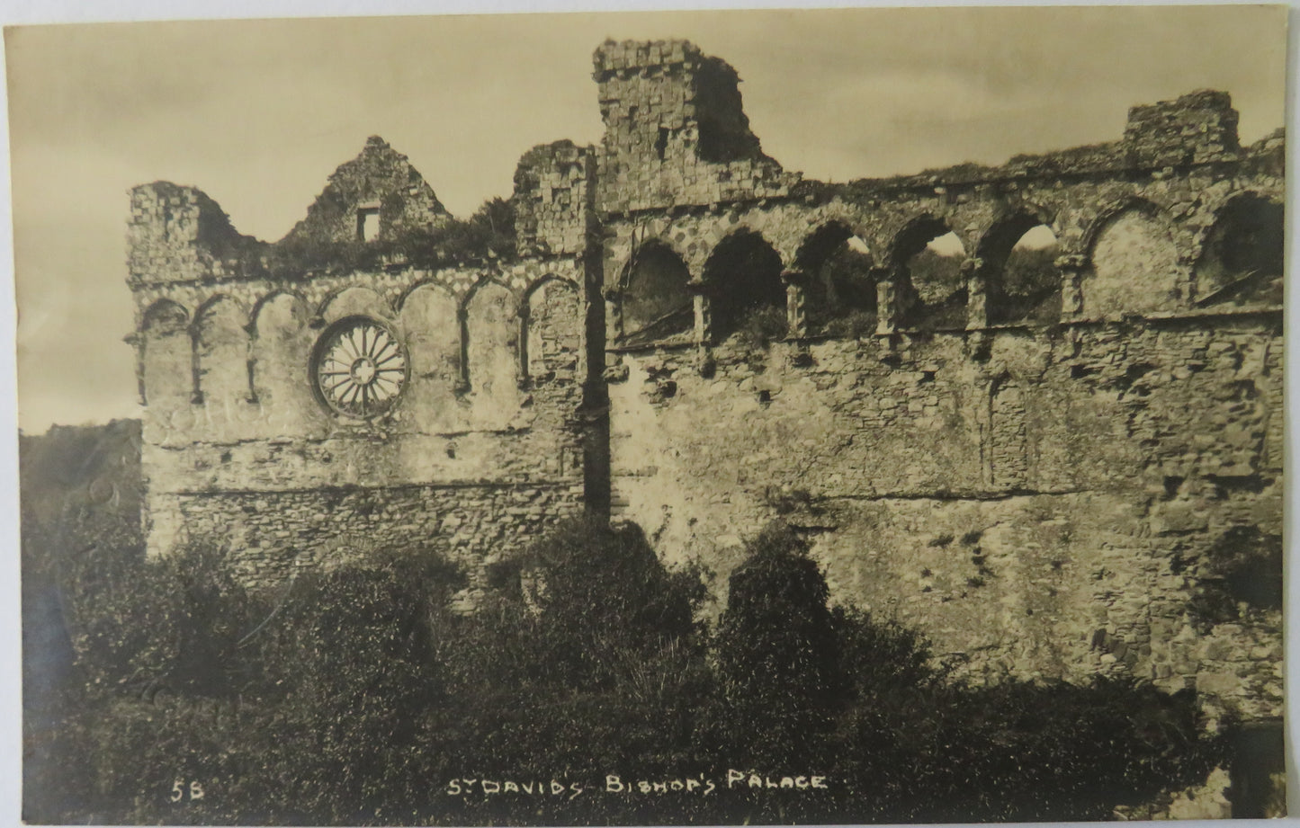 Vintage Postcard of St. David's, Bishop's Palace