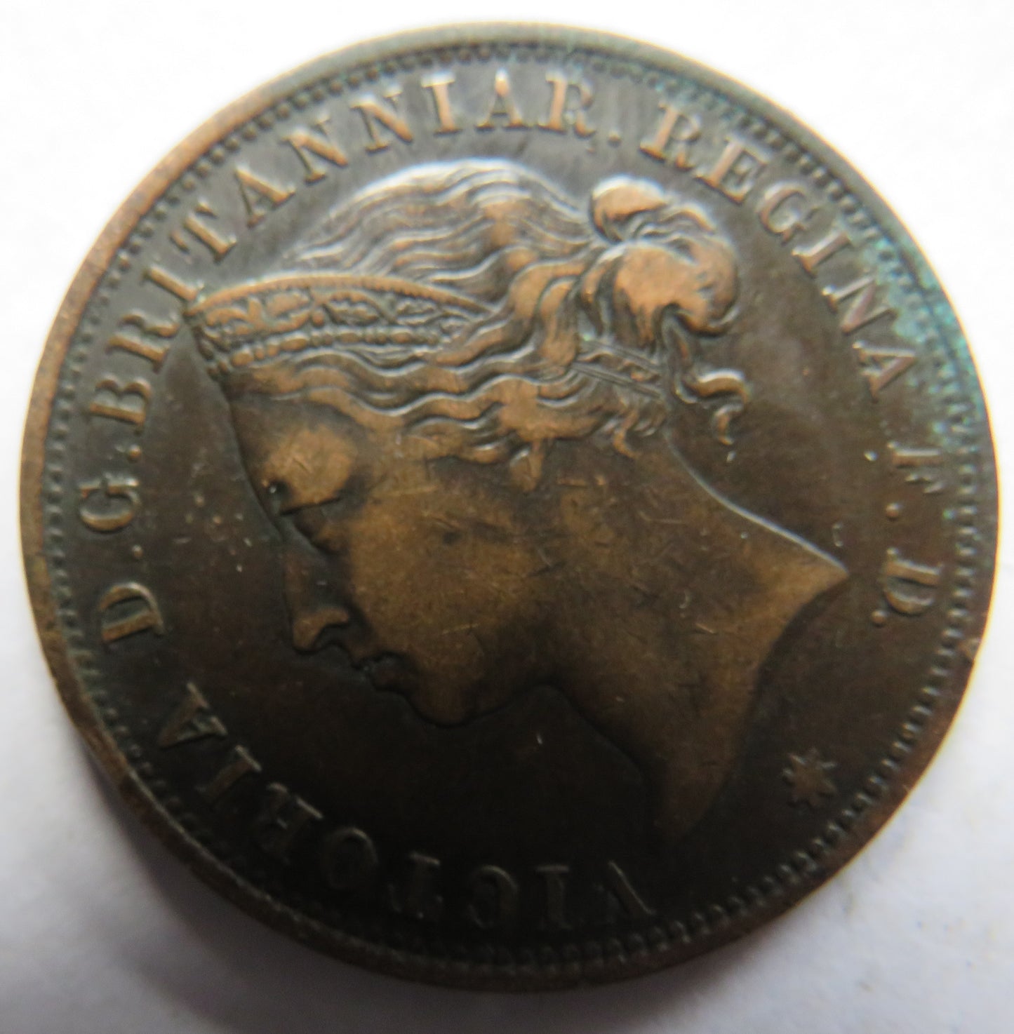 1881 Queen Victoria States of Jersey 1/12th of a Shilling Coin