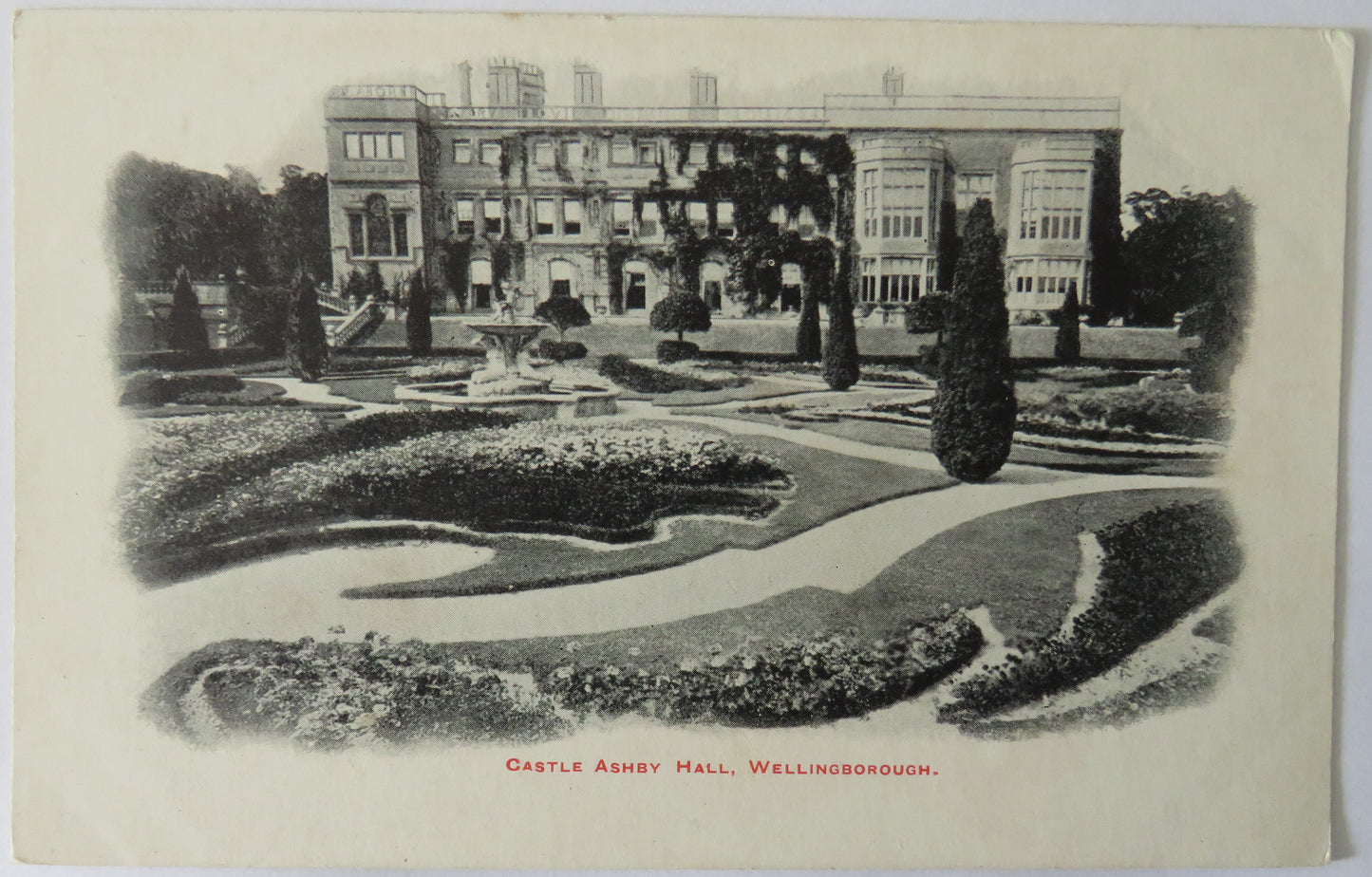 Vintage Postcard of Castle Ashby Hall, Wellingborough